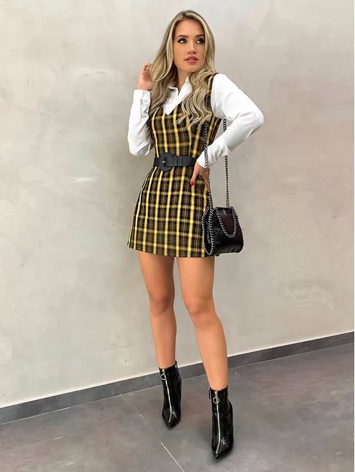19 Ideas de outfits con cuadros sin parecer estudiante 19 Ideas de outfits con cuadros sin parecer estudiante