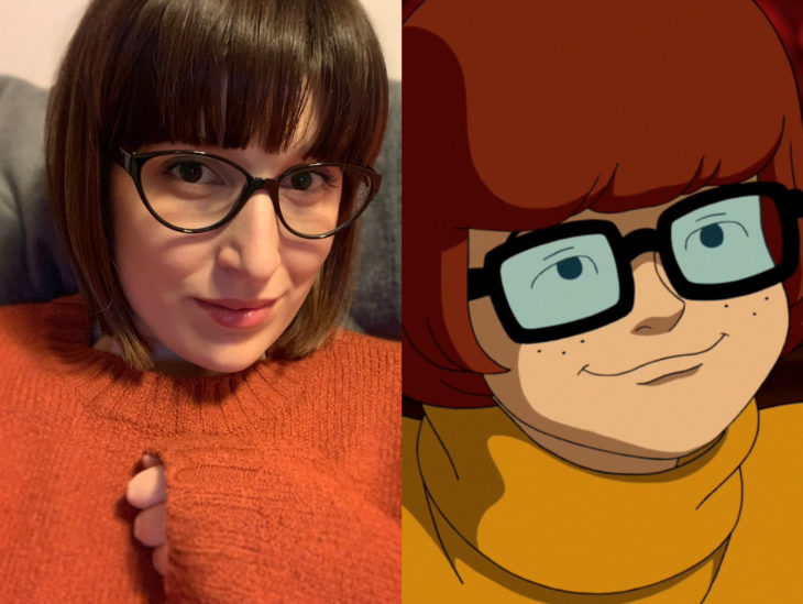 Personas que se parecen a personajes de películas animadas; Vilma Dinkley, Scooby Doo