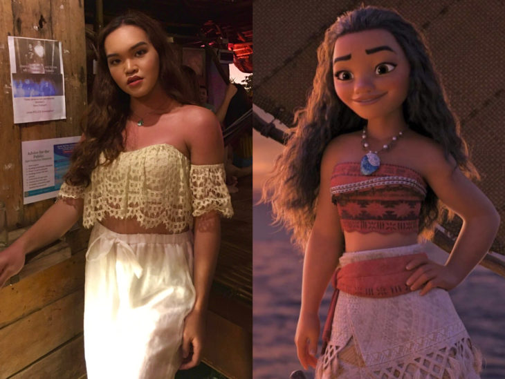 Personas que se parecen a personajes de películas animadas; Moana