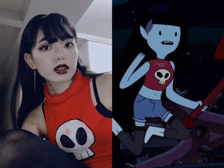 Personas que se parecen a personajes de películas animadas; Marceline, Hora de aventura, Adventure time