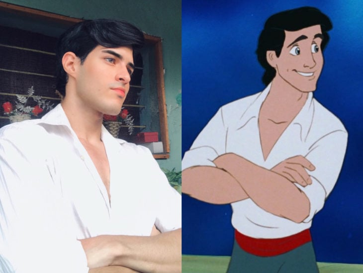 Personas que se parecen a personajes de películas animadas; Eric, príncipe de Ariel, La Sirenita