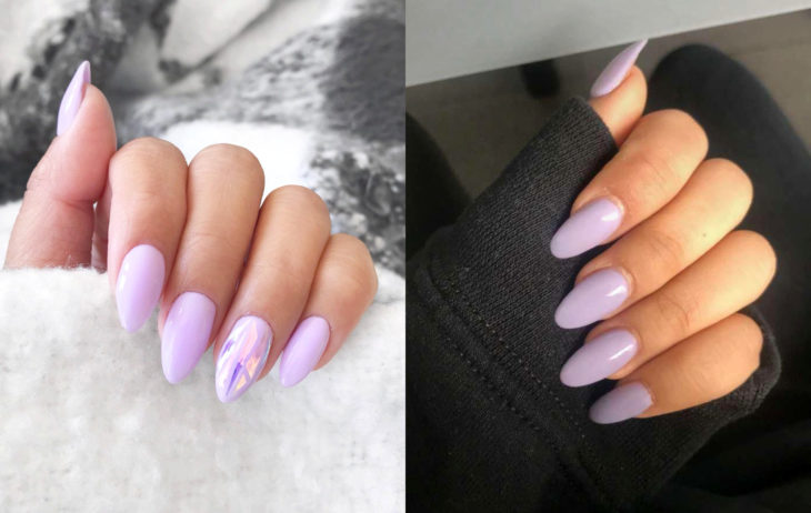 Colores de manicura; lavanda