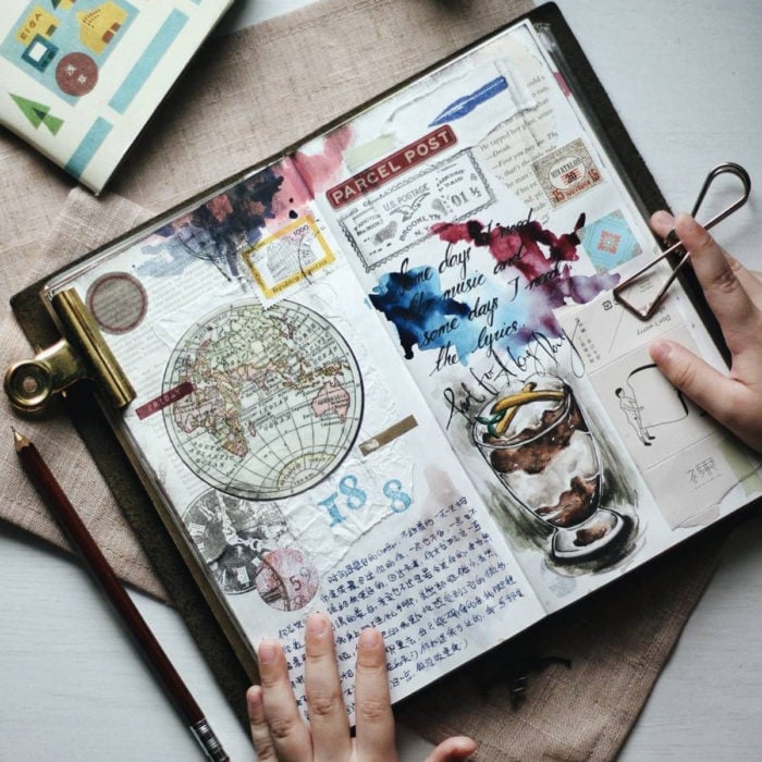 Ideas creativas para llevar un diario o libreta de viaje