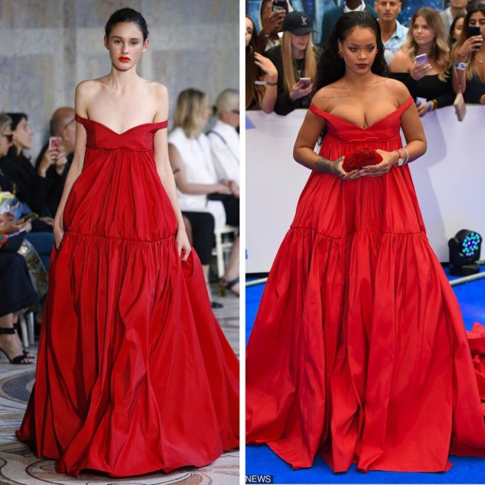 Expectativa vs realidad de cómo se ven las famosas con vestidos de diseñadores 