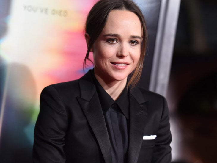 Ellen Page durante una alfombra roja 