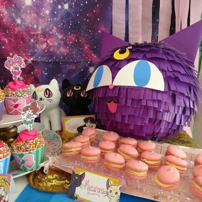 Mesa de dulces de Sailor moon
