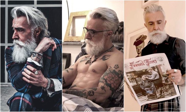 Alessandro Manfredini leyendo un periódico del New York Times