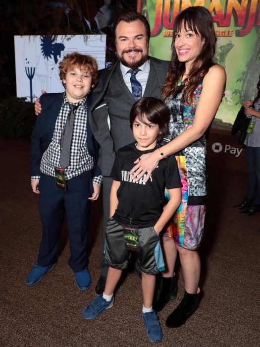 Jack Black en una foto familiar