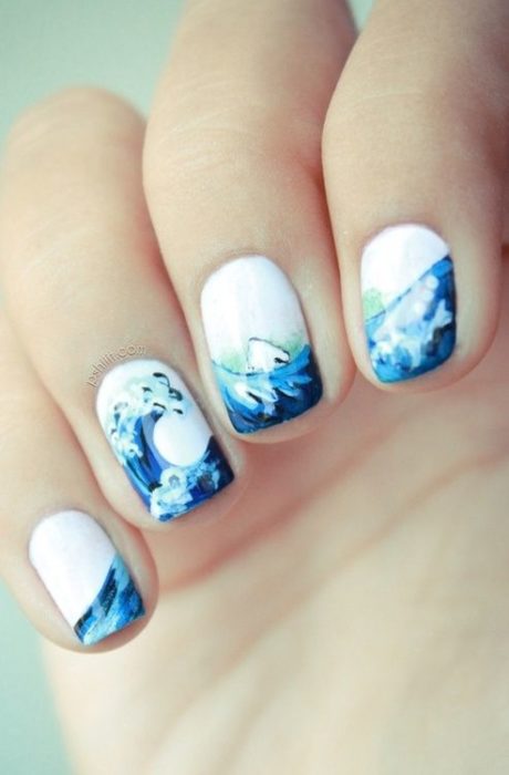 Manicura inspirada en el mar