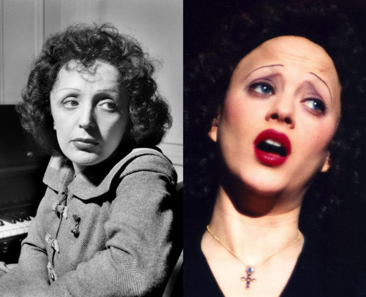 Mujeres en la historia en películas y en la vida real; Édith Piaf, Marion Cotillard