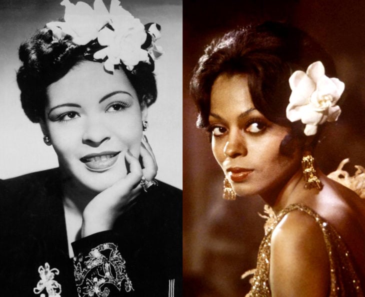 Mujeres en la historia en películas y en la vida real; Billie Holiday, Diana Ross