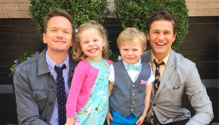 Neil Patrick Harris en una foto familiar