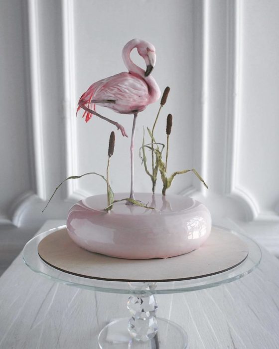 Pastel de flamingo 