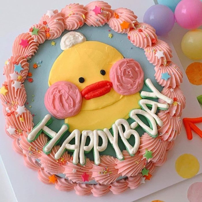 Pastel de cumpleaños kawaii