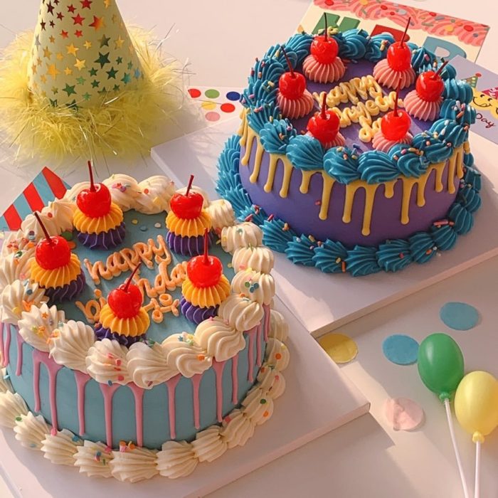 Pastel de cumpleaños kawaii
