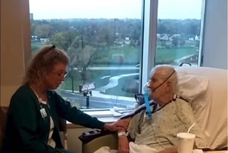 Brenda y Robert Olsen en el hospital