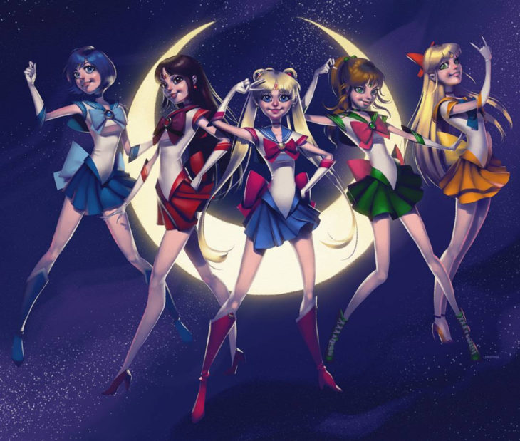 Leandro Franci ilustrador; artista hace ilustración digital de Sailor Moon