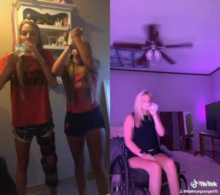 Challenge triste de TikTok; foto antes y después con ser querido que ya no está; amigas