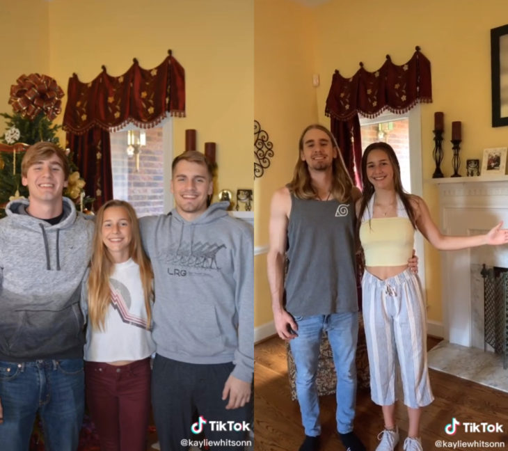 Challenge triste de TikTok; foto antes y después con ser querido que ya no está; hermanos