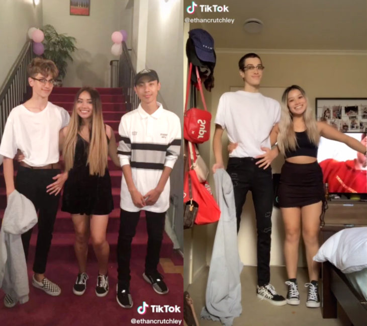 Challenge triste de TikTok; foto antes y después con ser querido que ya no está; hermanos