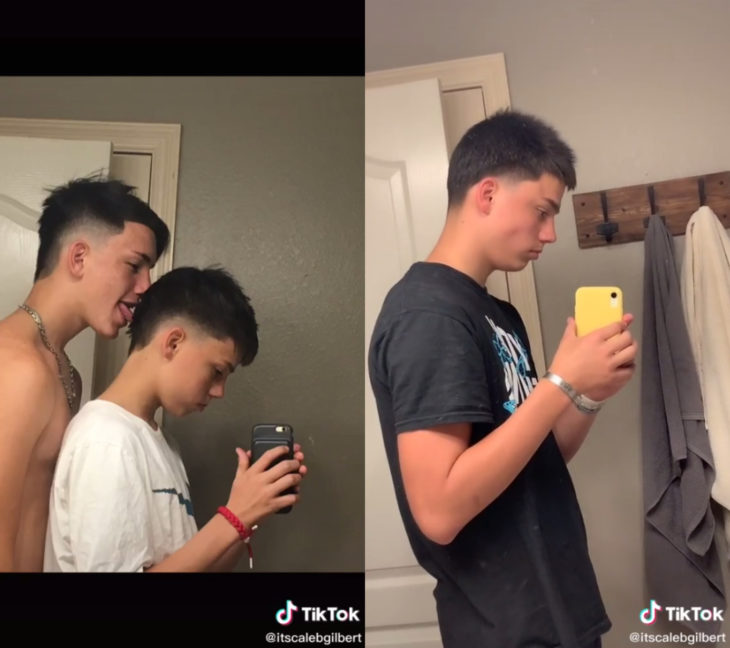 Challenge triste de TikTok; foto antes y después con ser querido que ya no está; hermanos