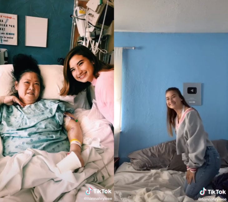 Challenge triste de TikTok; foto antes y después con ser querido que ya no está; mamá e hija