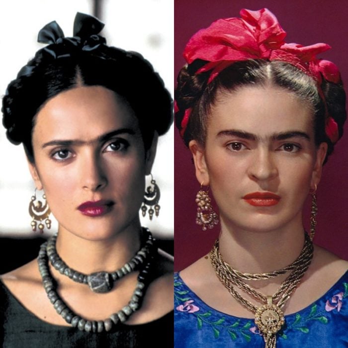 actriz salma hayek como la artista frida kahlo