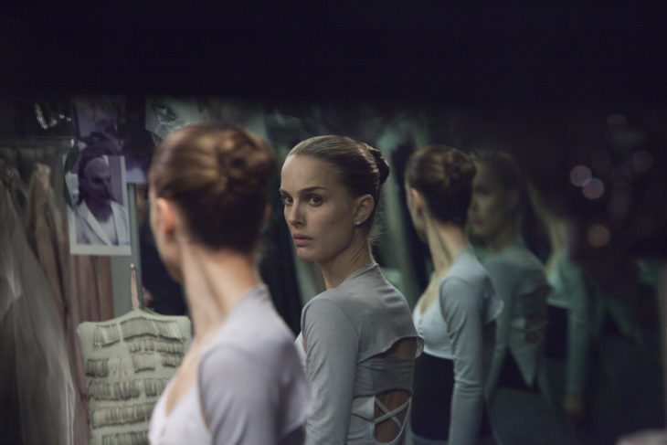 escena de black swan, el cisne negro con natalie portman