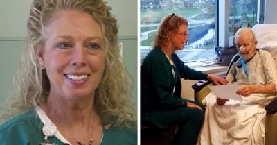 Esta enfermera toca el corazón de un paciente grave que logra recuperarse