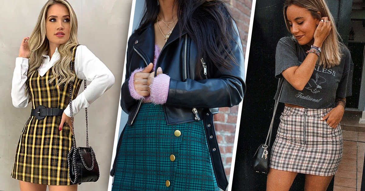 19 de outfits cuadros sin estudiante