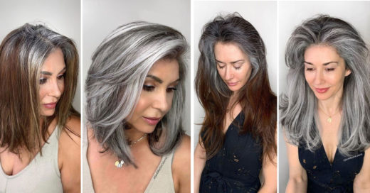 Estilista ayuda a sus clientas a aceptar las canas con increíbles cambios de look