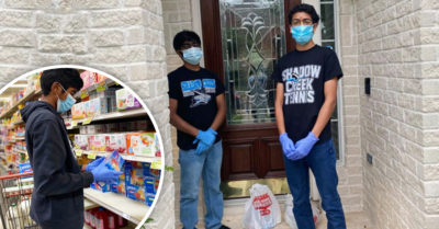 Jóvenes compran la despensa para vecinos que no pueden salir de casa