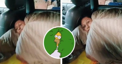 Mamá se esconde de sus hijos para dormir unos minutos