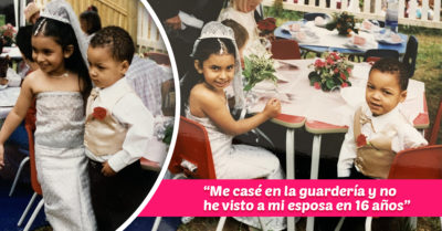 Bromea con no ver a su ‘esposa’ desde que se casaron en preescolar e internet los reúne