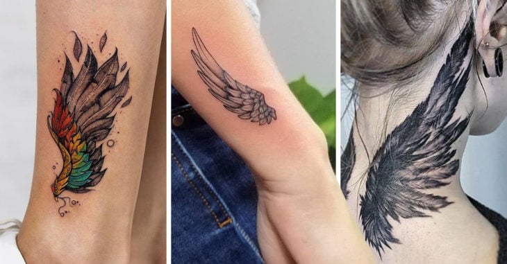 15 Tatuajes de alas perfectos para mujeres libres y valientes