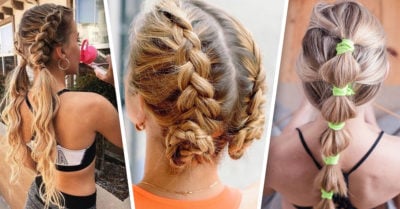 15 Peinados con trenzas ideales para tus rutinas de ejercicio