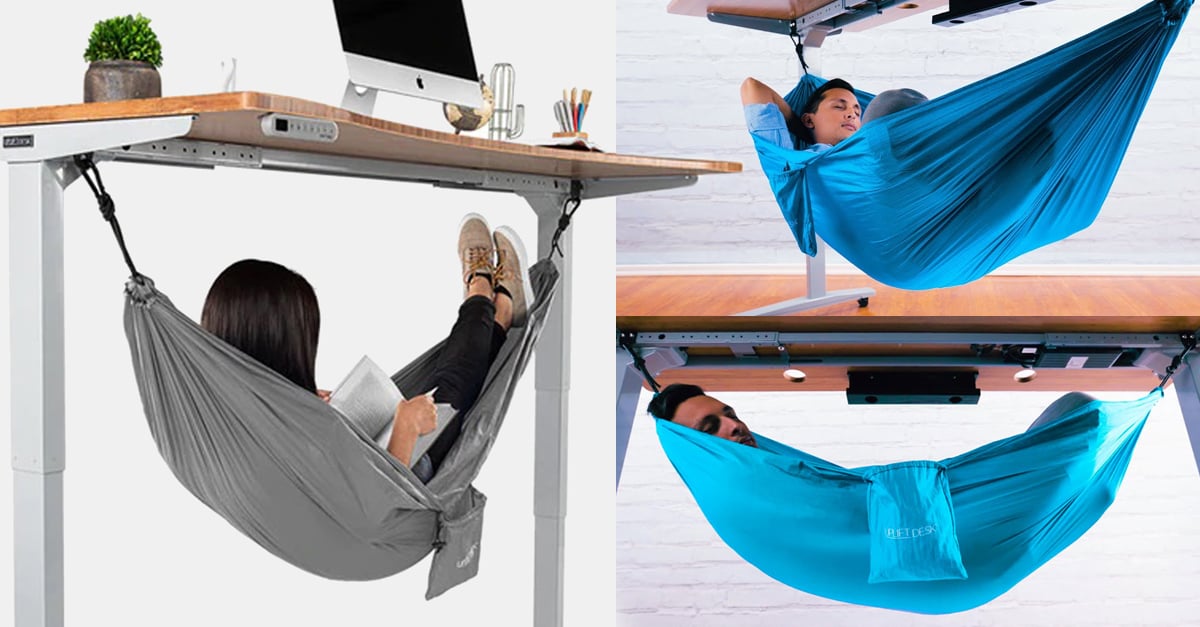 Trabaja y descansa en tu escritorio con esta cómoda hamaca
