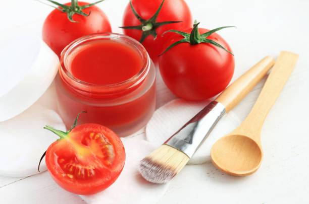 Puré de tomate para preparar mascarilla hidratante