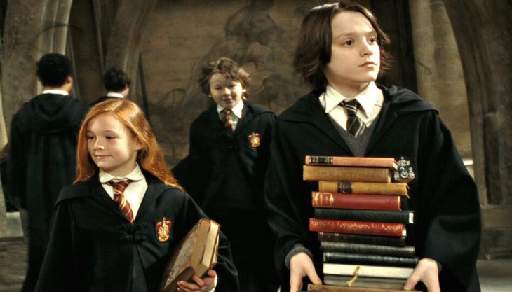 Escena de película de Harry Potter en la que aparece el profesor Snape y Lily en su época de estudiantes