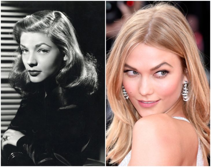 Lauren Bacall y Karlie Kloss