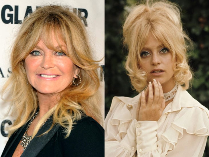 Actrices mayores ahora y antes; Goldie Hawn joven