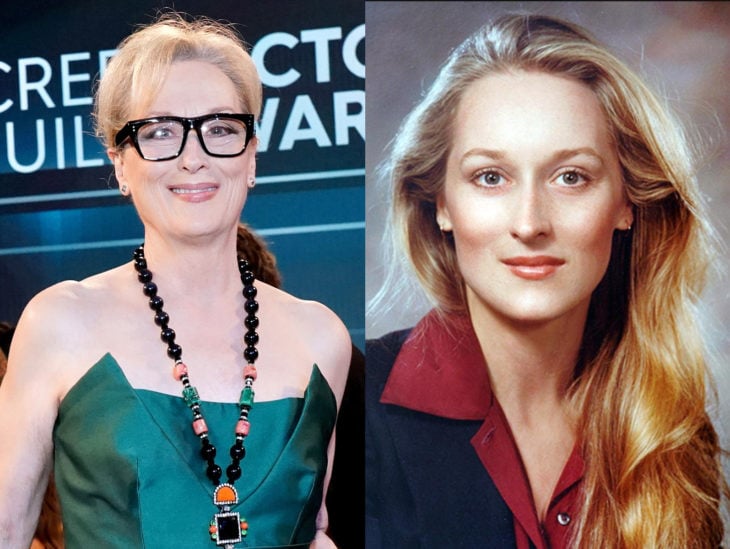 Actrices mayores ahora y antes; Meryl Streep joven