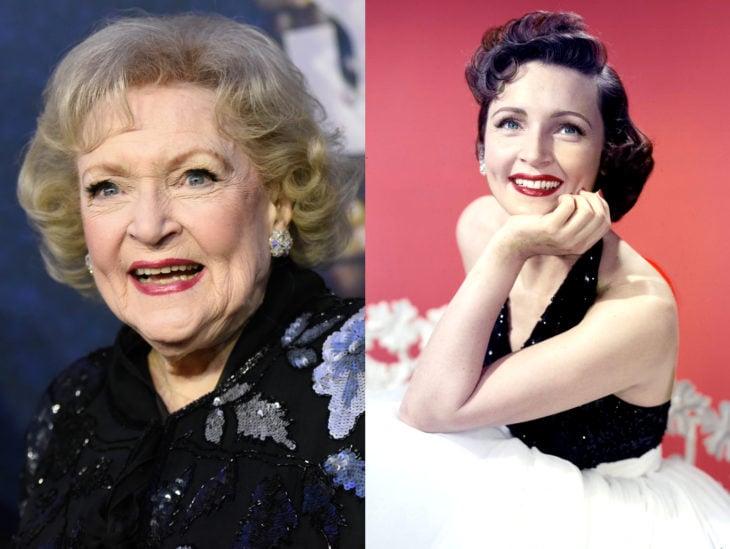 Actrices mayores ahora y antes; Betty White joven