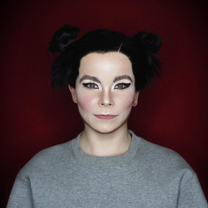 Alex Stone, maquillista, maquillado como Björk