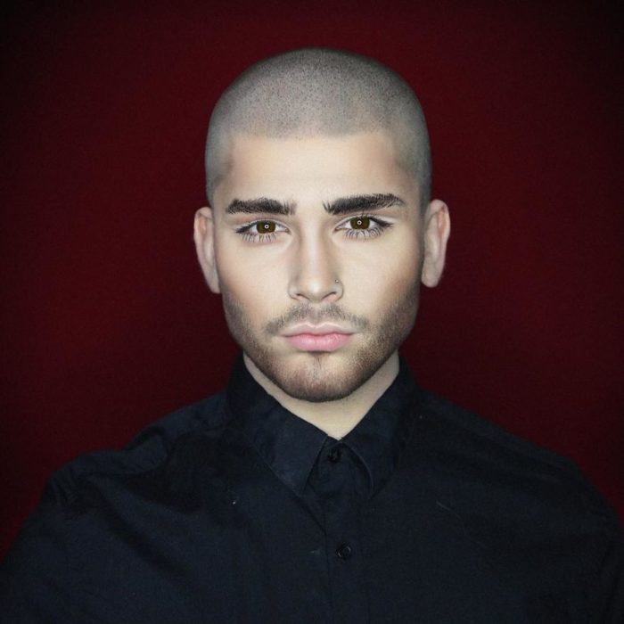 Alex Stone, maquillista, maquillado como Zayn Malik