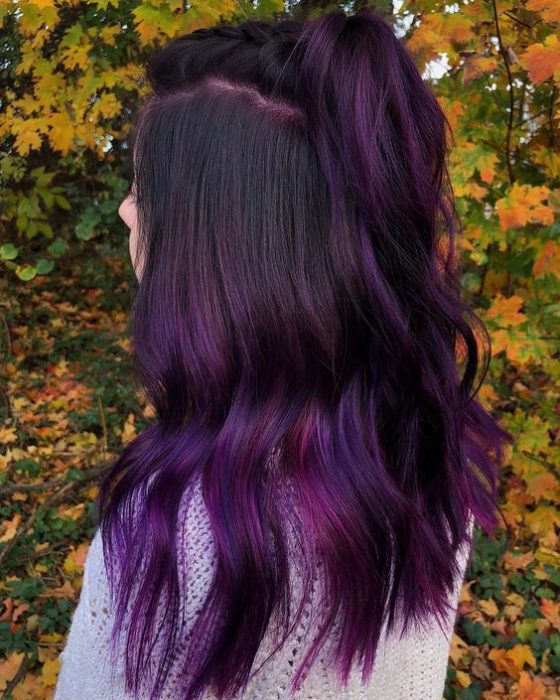 blackberry hair, tendencia para cabello oscuro