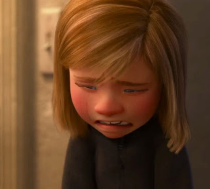 Escenas tristes de películas Disney; Intensa-mente. Riley llorando