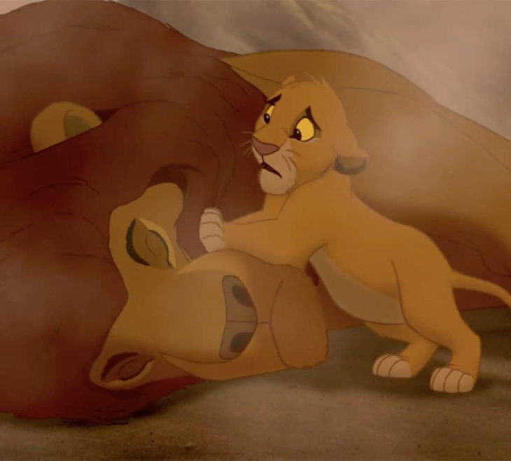 Escenas tristes de películas Disney; Simba y Mufasa