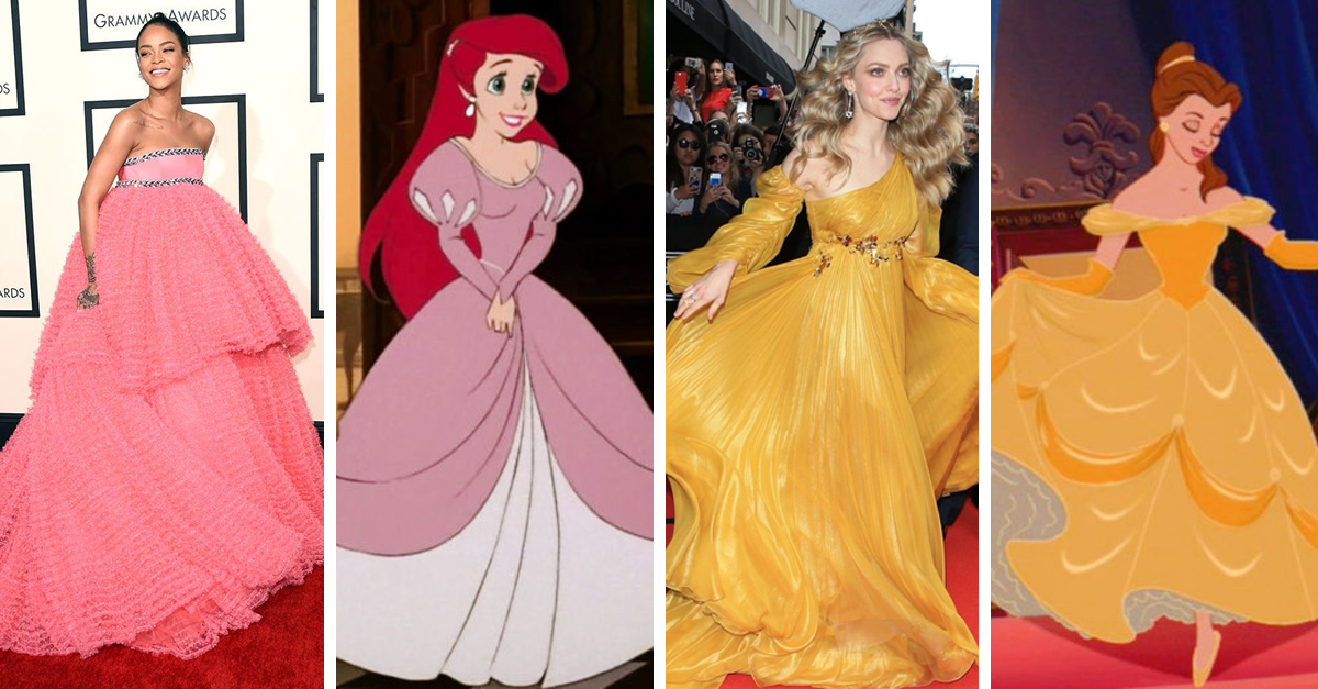 interior Cuidar apuntalar Famosas que usaron vestidos inspirados en Princesas Disney