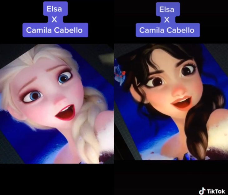 Artista Lisa Volkova ilustra cómo se verían las famosas si fueran princesas Disney; Frozen, Elsa, Camila Cabello